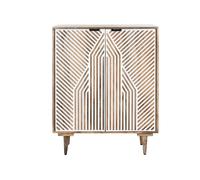 Home ESPRIT Botellero Blanco Madera de Mango 84 x 41 x 108 cm