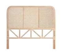 DKD Home Decor Cabecero Cama Balines Ratan Natural 4 x 128 x 178 cm