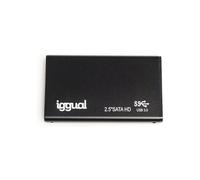iggual Caja Externa para Disco Duro 2,5” SATA I/II/III - USB 3.0 hasta 5 Gbps, Carcasa de Aluminio Ultrafina, Plug & Play, sin Alimentación Externa, Negra