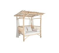 DKD Home Decor Cama Chill Out Cvtroncos Natural Blanco 180 x 200 x 200 cm