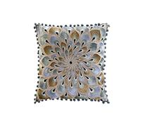 DKD Home Decor Cojín 40 x 15 x 40 cm Beige Azul