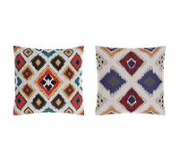 DKD Home Decor Cojín Color Multicolor, de poliéster (2 Unidades) (45 x 10 x 45 centímetros) S3038004 - EAN: 8424001876198