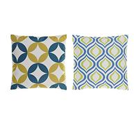 DKD Home Decor Cojín Color Multicolor, de poliéster (2 Unidades) (45 x 10 x 45 centímetros) S3038005 - EAN: 8424001876204