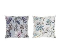 DKD Home Decor Cojín Color Multicolor, de poliéster (45 x 10 x 45 centímetros) (2 Unidades) S3038383 - EAN: 8424001971732