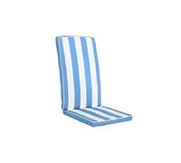 DKD Home Decor Cojín para sillas de la Marca, Color Blanco y Azul, de Varios (42 x 4 x 115 centímetros)