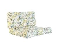 DKD Home Decor Cojín Suelo Verde Bambú Aluminio 120 x 80 x 16 cm