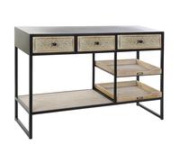 DKD Home Decor Consola Loft Negro Marron 38 x 80 x 120 cm