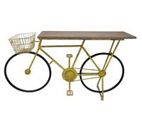 Home ESPRIT Consola Amarillo Negro Madera Metal 160 x 40 x 88 cm