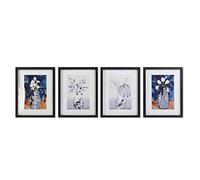 DKD Home Decor Cuadro Color Multicolor, de Madera (35 x 2,5 x 45 centímetros) (4 Unidades) S3028480 - EAN: 8424001937608