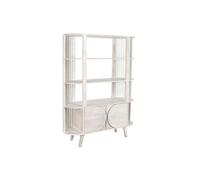 DKD Home Decor Estantería Moderna de Madera de Mango Blanco 116x40x160 cm