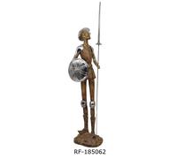 DKD Home Decor Figura de Quijote Tradicional de Resina Marrón 15x58.5x16.5 cm