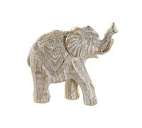 DKD Home Decor Figura Decorativa de la Marca Elefante Resina (17 x 7.5 x 15 cm) (Referencia: S3016742)