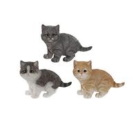 DKD Home Decor Figura Decorativa de la Marca Gato Resina (3 Piezas) (20.5 x 10 x 15 cm) (Referencia: S3016718)