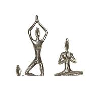 DKD Home Decor Figura Decorativa de la Marca Plateado Aluminio Madera de Mango (26 x 9 x 51 cm) (Referencia: S3019458)