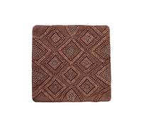 DKD Home Decor Funda de cojín Marrón Rombos 50 x 1 x 50 cm - Marca EAN: 8424002017590