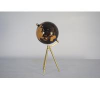 Globo Terraqueo DKD Home Decor Negro Dorado Metal 20 x 20 x 47 cm