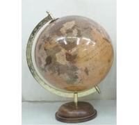DKD Home Decor Globo Terraqueo Colonial, de Metal y Plástico, con Dimensiones 26x37x28 cm (Pack de 2)