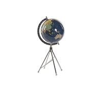 DKD Home Decor Globo Terraqueo de la Marca Metal Plástico (18.5 x 16.5 x 38 cm) (Referencia: S3018710)