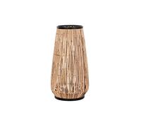 DKD Home Decor Jarrón de la Marca, Color Natural, de ratán y Metal (38 x 38 x 73 centímetros)