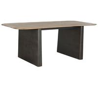 DKD Home Decor Mesa Comedor Loft Marron Oscuro Natural Abeto 200 x 90 x 75 cm