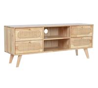 Mueble de TV Home ESPRIT Natural Metal Madera de caucho 120 x 30 x 48 cm