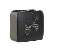 DKD Home Decor Portacepillos de Dientes Color Negro, de mármol y Resina (10,5 x 6,5 x 10 centímetros)