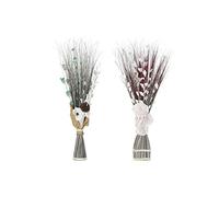 DKD Home Decor Ramo de la Marca Flores Fibra de Coco (2 Piezas) (35 x 20 x 100 cm) (Referencia: S3020078)