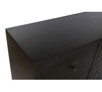 DKD Home Decor Rombo gold Buffet Moderno Marron Oscuro Dorado Acacia Metal 160 x 90 x 40 cm