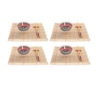 DKD Home Decor Set de Sushi, Gres, Multicolor, Estándar