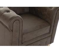 DKD Home Decor Sillón Vintage Marron Natural 80 x 70 x 80 cm