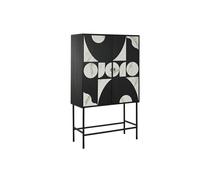DKD Home Decor Sivichom Armario Neoclásico Moderno Negro Blanco 40 x 170 x 100 cm