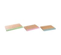 Tabla de cortar dkd home decor 33,5 x 22,4 x 1,2 cm azul rosa verde