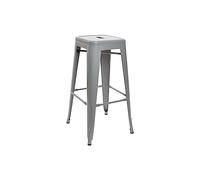 DKD Home Decor Taburete 43 x 43 x 76 cm Gris Metal