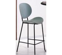 DKD Home Decor Taburete Alto Scandi Verde Altura Asiento 67 cm Desmontable Materiales PP y Metal 104x50x51 cm