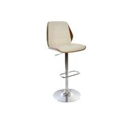 DKD Home Decor Taburete Marrón Crema Plateado 50 x 52 x 121 cm