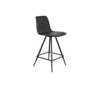 DKD Home Decor Taburete Negro Gris Oscuro Metal 41 x 50 x 93 cm