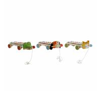 DKD Home Decor Xilófono Musical Infantil Multicolor con Diseño de Animales de Madera y Metal | Pack 3 Unidades 13.6x8.5x27cm