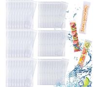DKDDSSS 60PCS Bolsas para Moldes de Helado, Bolsas de Popsicle, Moldes para Helados, Bolsa de Hielo, Snack casero Sano Bolsas Paleta Hielo para Paletas de Hielo, con para Yogur, Helado, Jugo