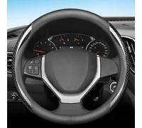 DKEECT Coche Funda Volante, para Ford Transit Custom 2018-2022 2023 Antideslizante Transpirable Duradera Todo Incluido Cubierta del Volante,A-Type O