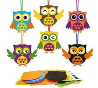 DKINY 12pcs Kits Manualidades de búho Mago de Halloween para Niños Artesanía de espuma de búho DIY Juegos creativos de temporada Proyecto de Artes decoración colgante regalo Carnaval Cumpleaños