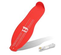 DKINY Medidor de Pies Dispositivos de Medición de Zapatos Medidores de calzado Calibre medidor de tallas herramienta para calculadora rojo Con Cinta Métrica para Adultos Niños Determinar zapato