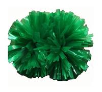 DKJAHSEK 2 uds., pompón con Pompones Azules y Blancos, 32CM, Mango de bastón, Suministros Victoria Deportiva, sin decoloración para Escuela, Baile, Carnaval(Green)