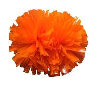 DKJAHSEK 2 uds., pompón con Pompones Azules y Blancos, 32CM, Mango de bastón, Suministros Victoria Deportiva, sin decoloración para Escuela, Baile, Carnaval(Orange)