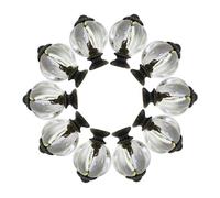 DKJAHSEK 6/10 Uds. Perilla de calabaza tiradores transparentes cajón gabinete manija un solo orificio decoración ganchos tocador cocina para Puertas de Cómodas Cajones(B-10pcs)