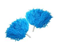 DKJAHSEK 8 Colores 2 uds Pompones animando Pom Ball Animadora escuadrón animar Deportes Fiesta Baile Club Deporte Suministro para Escuela, Baile, Carnaval(Blue)
