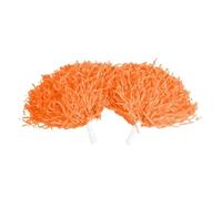 DKJAHSEK 8 Colores 2 uds Pompones animando Pom Ball Animadora escuadrón animar Deportes Fiesta Baile Club Deporte Suministro para Escuela, Baile, Carnaval(Orange)