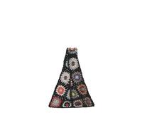 DKJAHSEK Bolso Ganchillo Flores Bolso tejido, clutch de abuela a cuadros, bolso de crochet con flores de colores, bolso de mano for mujer(Color 1)