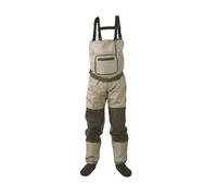 DKJAHSEK Botas de Pesca con Mosca for el Pecho, Transpirables, Impermeables, Medias, Pantalones río for Hombres y Mujeres para la Pesca con Mosca y el Buceo de Caza(Olivegreen,L)