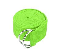 DKJAHSEK Correa de Yoga for estiramiento, banda elástica atlética 1,8/2,5/3,2 metros con hebilla anillo en D Metal ajustable, bandas for ejercicio(Green,L)