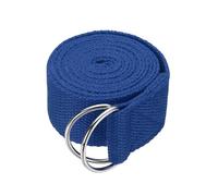 DKJAHSEK Correa de Yoga for estiramiento, banda elástica atlética 1,8/2,5/3,2 metros con hebilla anillo en D Metal ajustable, bandas for ejercicio(Blue,L)